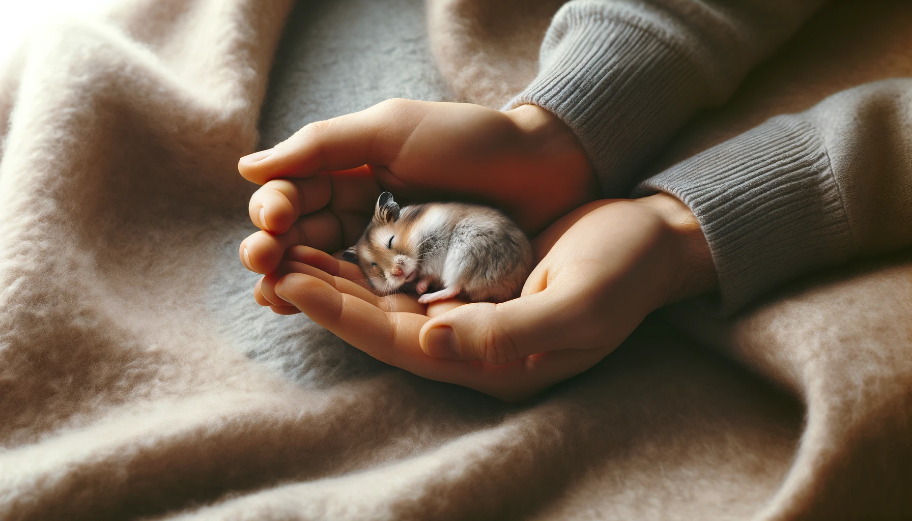 Encouraging Your Hamster to Snooze in Your Palm